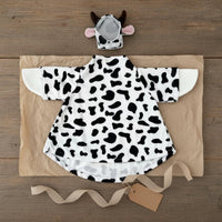 Includes Hat Cow Print Goose Shirt Funny Goose Outfit Cute Design Outdoor Decoration Gift Idea for Farmyard, Yard