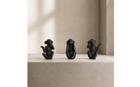 3 Pieces Monkey Figurine Resin Monkey Statue Decorative Tabletop Decor for Shelf, Cabinet, Office