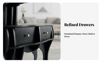 Modern and design curved framed End Table Multi-Functional Household Furniture Space-Saving Stable Design for Homeowners, Apartment Dwellers, Home Workers, Living Room, Small areas, Bedroom, Study