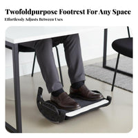 Massage Surface Rocking Footrest Static and Dynamic Modes Adjustable Foot Rocker Non-Slip Design Leg Support Easy Assembly for Office Workers, People Working from Home, Students, Study, Gaming Room