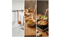 Soup Ladle Long-Handle Wooden Ladle Deep-Bowl Wooden Spoon with Back Hooks for Home Cooks, Hosts, Hot Pot, Dining Table