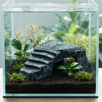Resin Turtle Basking Platform with Cave for Aquarium Terrarium