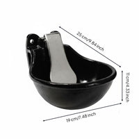 Automatic Horse Waterer Easy to Clean Stable Water Dispenser Cast Iron Livestock Drinking Bowl for Barn