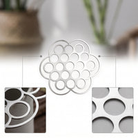Stainless Steel Metal Flower Frog with Cutouts Rustproof Flower Frog Reusable Vase Grid Easy to Use for Florists, Hobbyists, Tabletop Arrangements, Home Decor