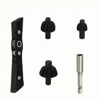Multi-Purpose Bidirectional Wrench Set Labor-Saving Reversible Ratchet Wrench Easy Grip Removable Drill Chuck Key Replacement Heads Included for Repair, Workshop