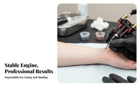 Slow Frequency Capable immediate transmission Rotary Machine Low Vibration Rotary engine Inker Lightweight skin art Equipment Adjustable electrical power for Beginners