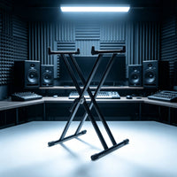 Twin-Tube Keyboard Stand Foldable X Keyboard Stand Portable for Pianists
