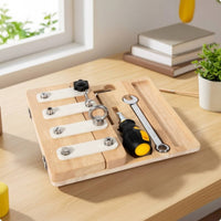 Screwdriver Busy Board Wooden Screwdriver Board for Preschool