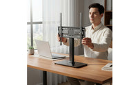 Height Adjustable Tv Stand No Drill Desktop Tv Bracket Easy Installation Tabletop Television Mount