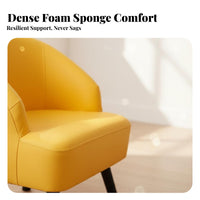 Minimalist Design Upholstered Tub Chair Contemporary Design Armchair Comfortable Seating Indoor Furniture Ergonomic Backrest for Young Professionals, Business Owners, Living Room, Small Apartment, Bedroom, Reading Nook