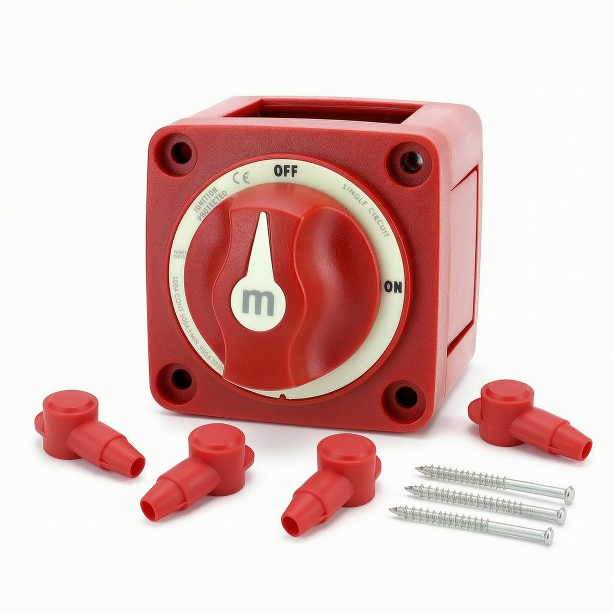 Manual Rotary Battery Disconnect Switch Parasitic Drain Protection Battery Disconnect Switch Surface-Mount Compact for Vehicles