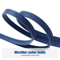 Leather Retractable Card Holder Lanyard, PU Neck Strap with Easy Pull Reel, Modern Minimalist ID Holder for Office, Phone