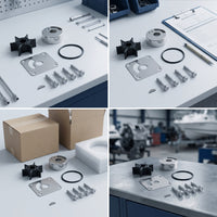 Outboard Water Pump Impeller Repair Kit Long-Lasting Water Pump Repair Kit with Impeller Reliable Dependable for Boat Owners