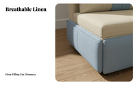 Foldable Design Single Fold-extendable Lounger two-in-oneUse Pull-extendable Armchair Bed Space-Saving transformable Seating Multi-Functional for Guesthouse Owners, Apartment Dwellers, Study Room, Small areas, Bedroom, Dormitory