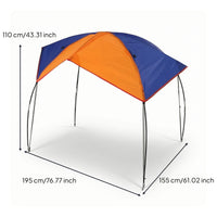 Foldable Inflatable Boat Canopy Overhead Boat Canopy with Support Poles Matching Sunshade Easy to Use for Boaters, Anglers, Fishing Trips, Lakeside