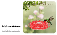Nectar Dispenser for Hummingbirds Easy to Clean Hummingbird Nectar Feeder Multiple Feeding Ports Garden Supplies for Backyard, Patio, Outdoor