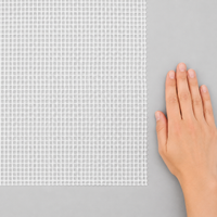 PVC Mesh Fabric by the Meter, 250D/500D PVC Grid Fabric, 137-210cm Wide, for DIY Projects, Bags & Gifts