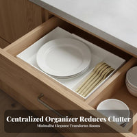 Space-Saving Expandable Drawer Organizer Modular Expandable Drawer Divider Easy to Clean for Homemakers, Students, Kitchen, Cabinet, Dresser