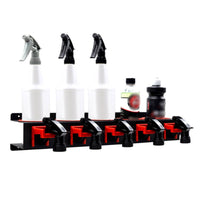 Spray Bottle Storage Rack Sturdy Duty Metal Car Detailing Tool Rack Car Detailing Tool Holder Easy Installation