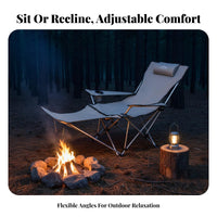 Adjustable Ground Chair Foldable Design Portable Seat Lightweight Outdoor Furniture for Beach& proceeders, Travelers, Fishing, Picnics, Travel