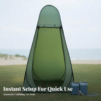 Multi-Purpose Portable Shower Tent Waterproof Camping Shower Tent Spacious Interior Outdoor Changing Room Windproof for Beachgoers, Families, Travelers, Outdoors, Beach, Fishing, Road Trips