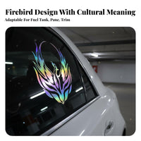 Self Phoenix Car Decal Easy to Apply Phoenix Sticker Waterproof for Motorcycle Riders, DIY Enthusiasts, Fuel Container Cap, Window, Wall