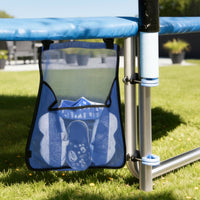 2 Pieces Easy to Clean Trampoline Shoe Bag Adjustable Straps Trampoline Side Storage Pouch for Backyard, Garden