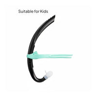 Easy Breathing Children's Swimming Snorkel Comfortable Fit Kids Snorkel Tube Adjustable Head Strap Aquatic Gear for Beginners, Pool, Snorkeling