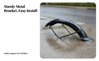 2 Pieces Electric Bikes Mudguard Rainproof Front Rear Splash Guard Full Coverage Cycle Accessory for Rainy