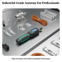 39 Pieces Interchangeable Bits Digital Rotational Force Screwdriver 2 Working Modes Electronic Rotational Force Driver Kit Sound and Light Alarm Precision Screwdriver Bit Set Data Storage for Technicians, Mechanics, Engineers, Appliance Maintenance