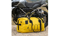 Motorcycle Tail Bag Waterproof Motorcycle Rear Seat Bag Fold-over Closure for Motorcyclists, Tourists, Daily Commuting