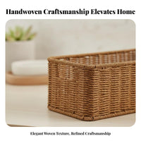 Wovenand aesthetic organizer adaptable Handled Utility organizer adaptable for Kitchen, Kids