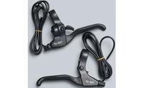 Motor Cut off Electric Bike Brake Lever 3-Finger Electric Bicycle Brake Lever Aluminum Alloy Black