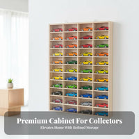 1:64 Scale Car Storage Rack Space Saving Toy Car Display Case Wall Mounted Organizer Easy Installation for Children, Playroom