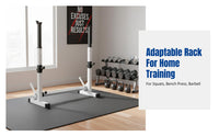 Home Gym Leg Press Rack, Multi-Functional Bench Press Stand, Adjustable Barbell Rack for Indoor Fitness