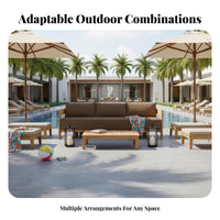 4-Piece Conversation Group Waterproof Outdoor Furnishing Weather-Resistant Garden Seating for Families, Homeowners, Terrace, rearyard, waterside