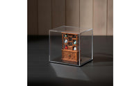 Diorama Cabinet 1/64 Scale Miniature Cabinet Shelf Traditional Chinese Furniture Wood-Grain for Hobbyists, Micro Landscape