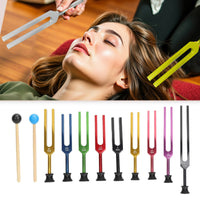 9 Pieces Tuning Fork Set Relaxation Sound Heal  Instruments Spiritual Center Instrument for Practitioners