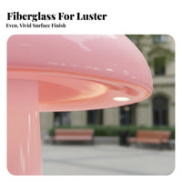 Fungi-inspiredShaped Bench Playful Design Landscape Sculpture Weather-Resistant Themed Seating for Children, Families, Green Space, Schoolyard