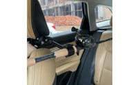 360-Degree Car Fishing Rod Holder Adjustable Headrest Rod Holder Quick-Release Vehicle Accessory Padded