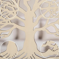 Tree of Life Wall Hanging Plaque Round Tree of Life Wall Hanging Wooden Plaque with Rope Lightweight Minimalist for Living Room