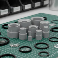 9 Pieces Rubber Lens Disassembly Tool Hollow Lens Removal Tool Cylindrical Accurate for Camera Technicians, Photographers, Workshop