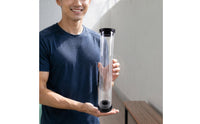 Cylindrical Clear Plastic Shuttlecock Tube Round-Topped Badminton Shuttlecock Tube Simple Shuttlecock Carry Case Portable