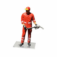 1:64 Gas Station Set Hand-Painted Model Accessory DIY Toy Scene for Hobbyists