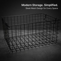 Wire Mesh Fruit Basket for Kitchen Countertop and Vegetable Storage, Large Metal for Shelves in Multiple Rooms, Electroplated Finish