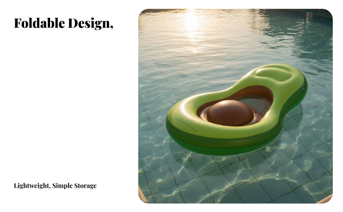 Inflatable Water Lounger with Canopy Foldable Design Buoyant Lounger with Heavy Duty Material Inflatable Water Hammock for Adults, Beach