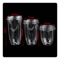 MAX Fill Mark Screw-Top Blender Cup Wide Opening Blender Cup Tapered Shape Appliance Part Transparent