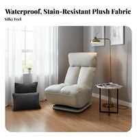 Floralspine Revolving Armchair Modern Aesthetic Lounge Chair Soft Upholstery Easy Assembly for Adults, Homeowners, Bedroom