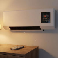 Digital Display Wall-Mounted Electric Heater Wireless Controller Control Electric Wall Heater Air Outlet Home Heating