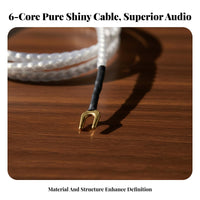 LP Phono Ground Wire Hum Eliminating Turntable Ground Wire Gold Record Player Grounding Cord for High-Fidelity Audio Enthusiasts, Vinyl Collectors